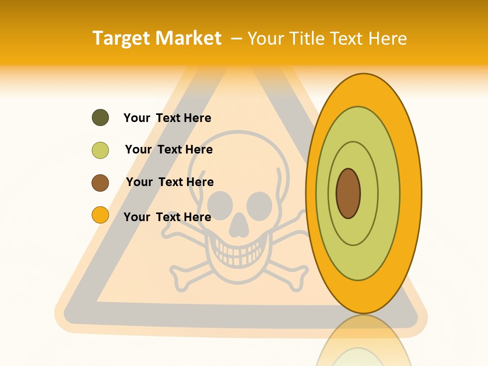 A Warning Sign With A Skull And Crossbones On It PowerPoint Template