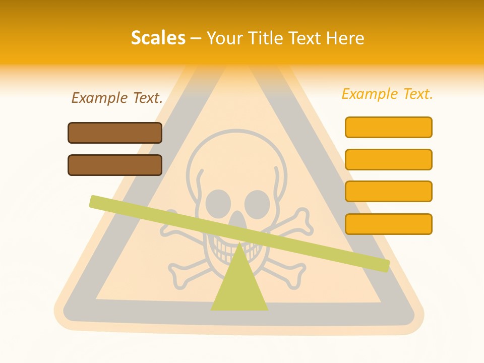 A Warning Sign With A Skull And Crossbones On It PowerPoint Template
