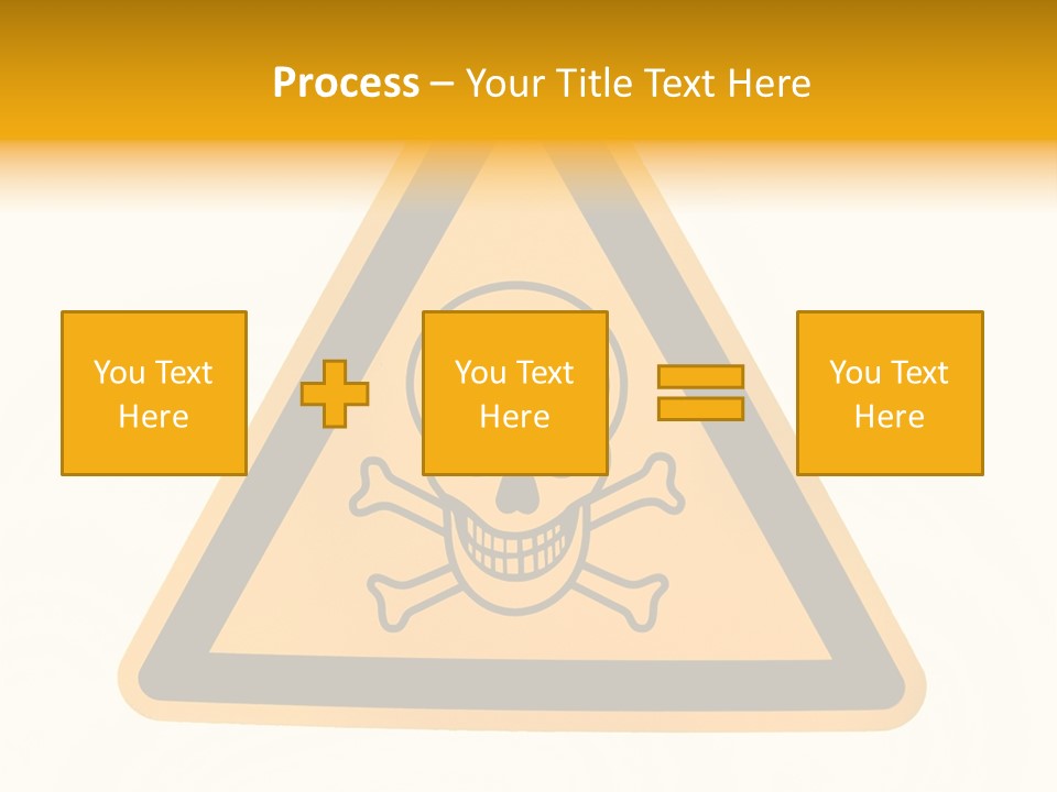 A Warning Sign With A Skull And Crossbones On It PowerPoint Template