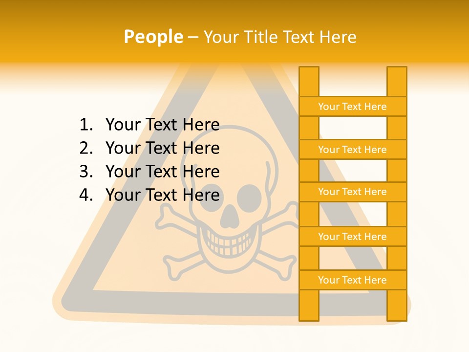 A Warning Sign With A Skull And Crossbones On It PowerPoint Template