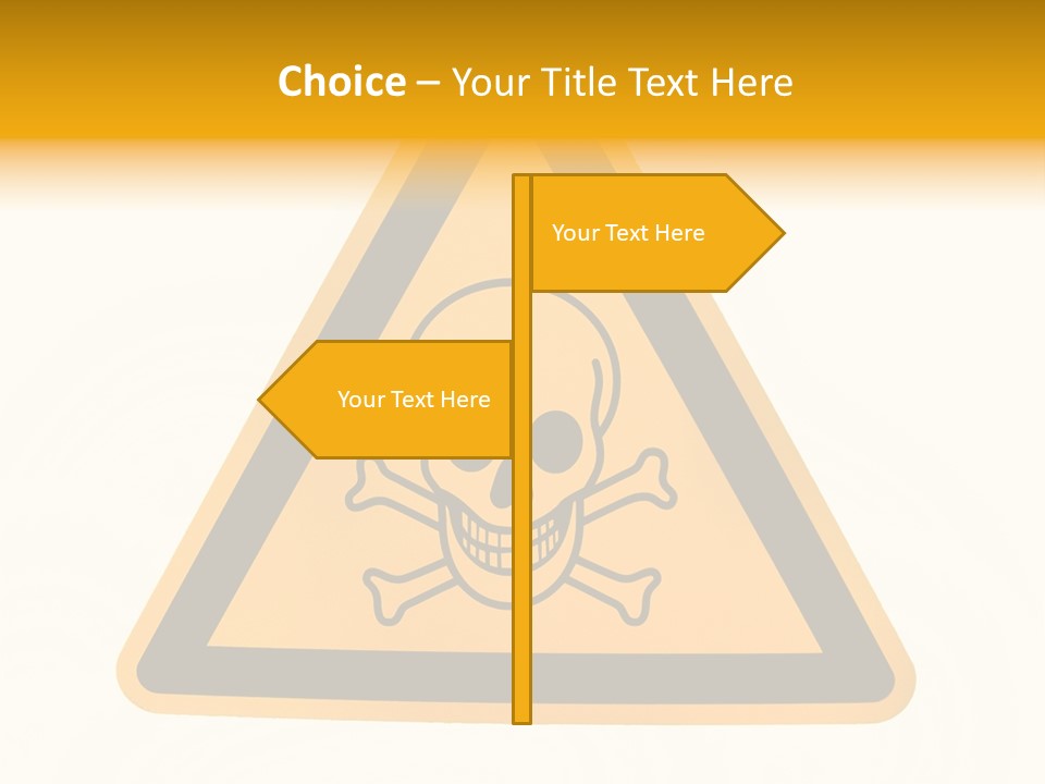 A Warning Sign With A Skull And Crossbones On It PowerPoint Template
