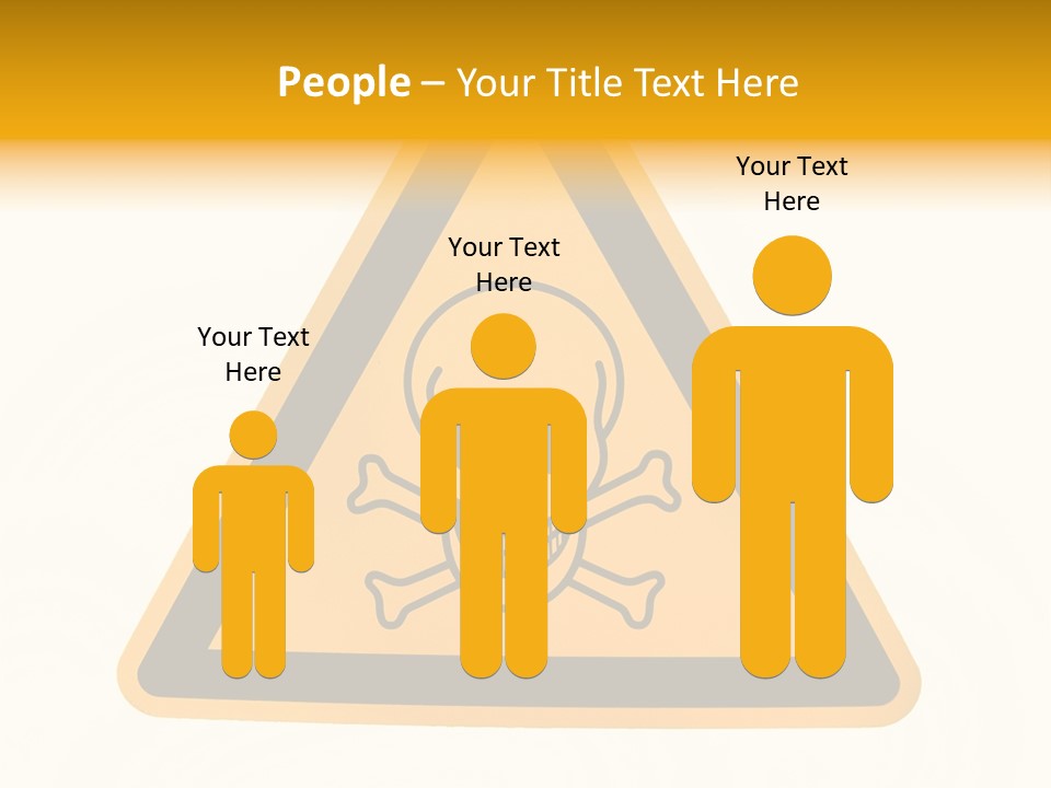 A Warning Sign With A Skull And Crossbones On It PowerPoint Template