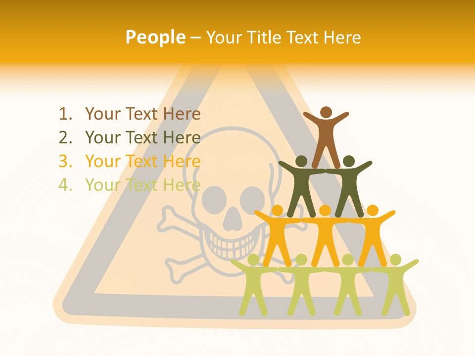 A Warning Sign With A Skull And Crossbones On It PowerPoint Template
