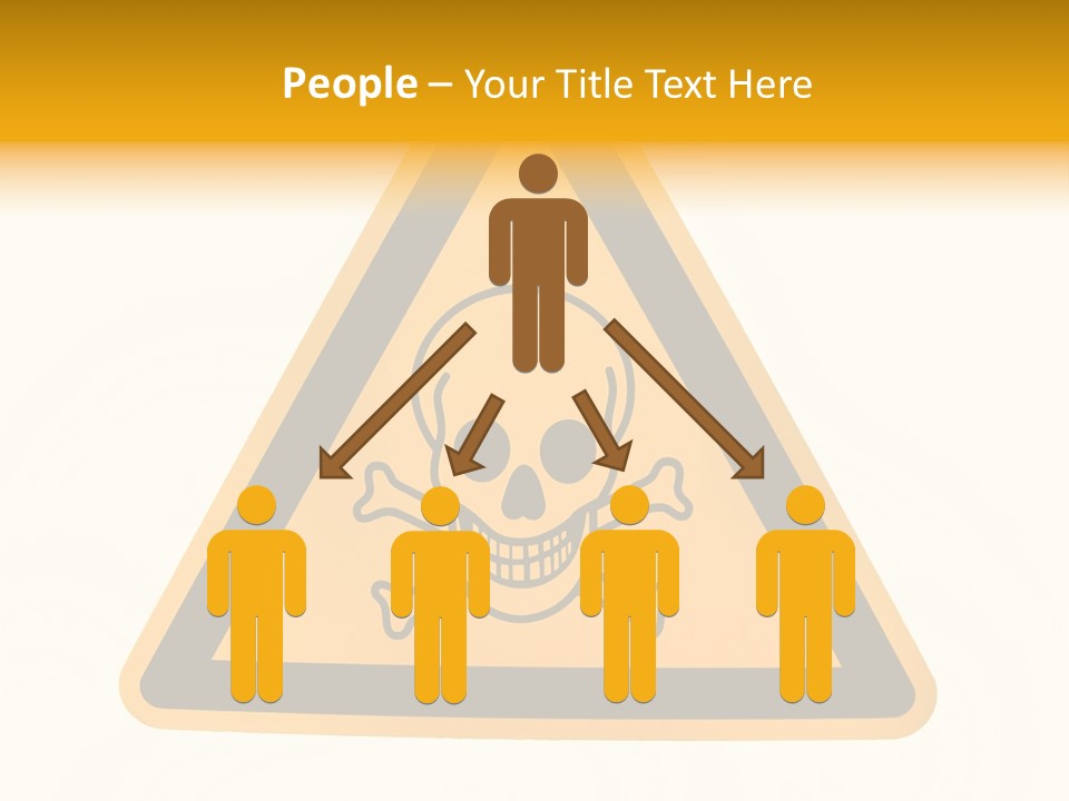 A Warning Sign With A Skull And Crossbones On It PowerPoint Template