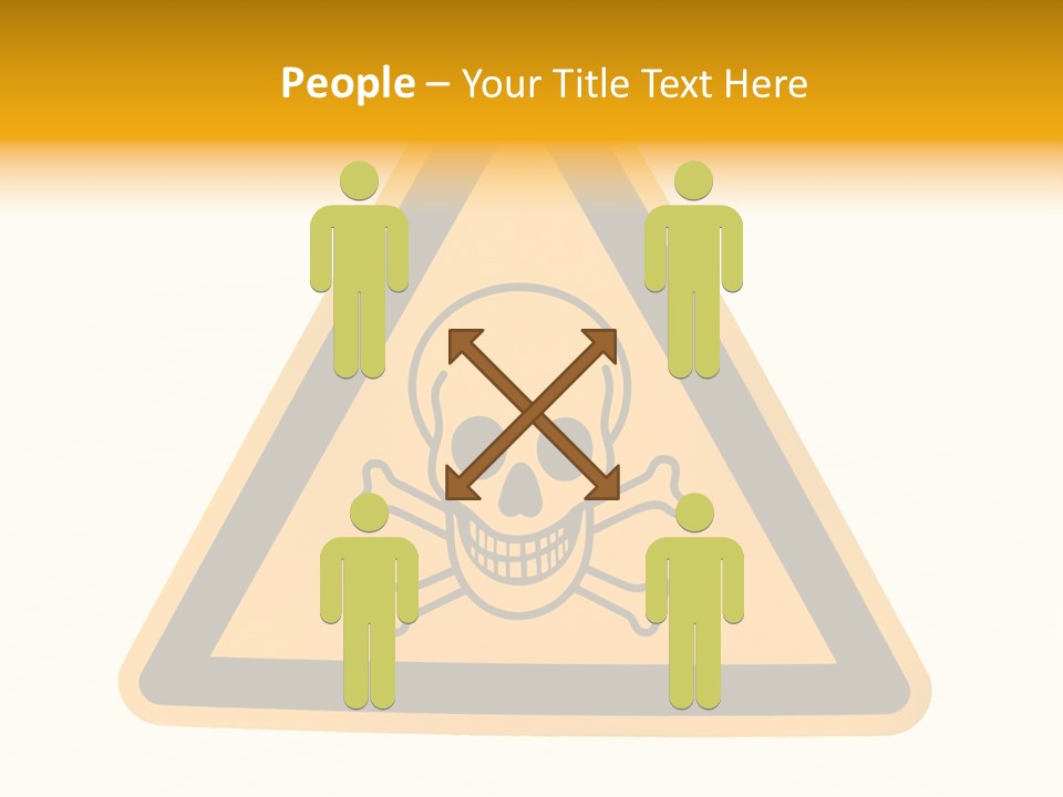 A Warning Sign With A Skull And Crossbones On It PowerPoint Template