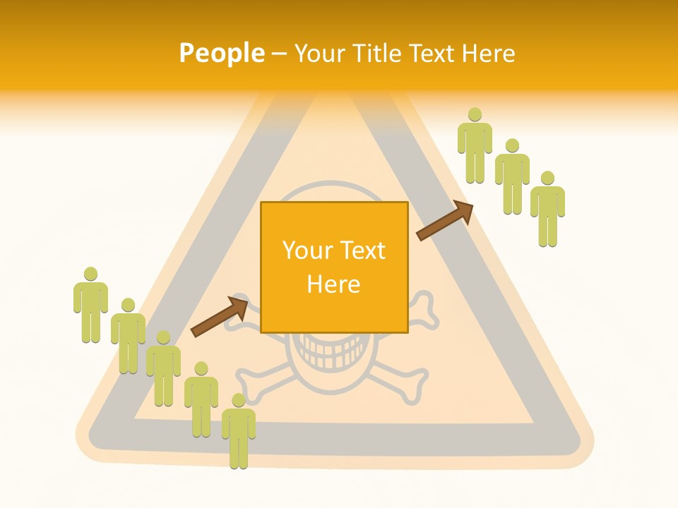 A Warning Sign With A Skull And Crossbones On It PowerPoint Template