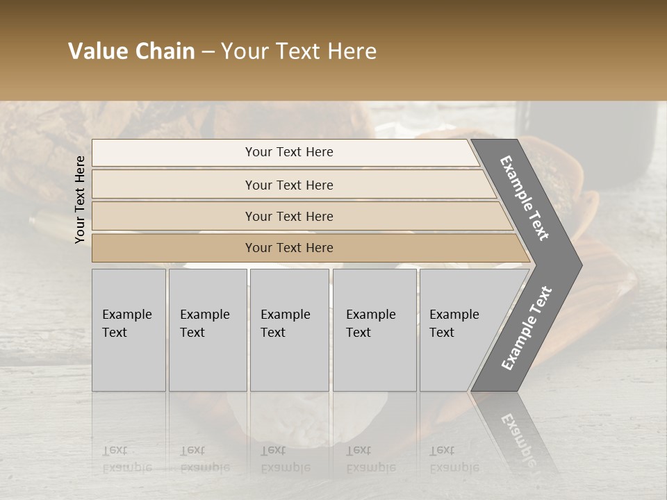 A Plate With Bread And Other Foods On It PowerPoint Template