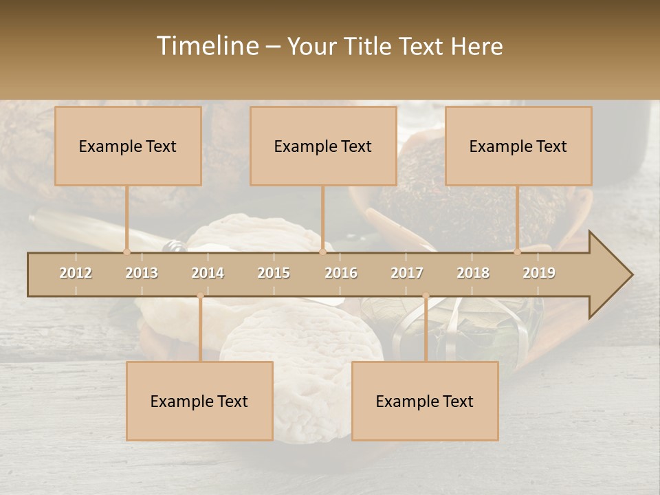 A Plate With Bread And Other Foods On It PowerPoint Template
