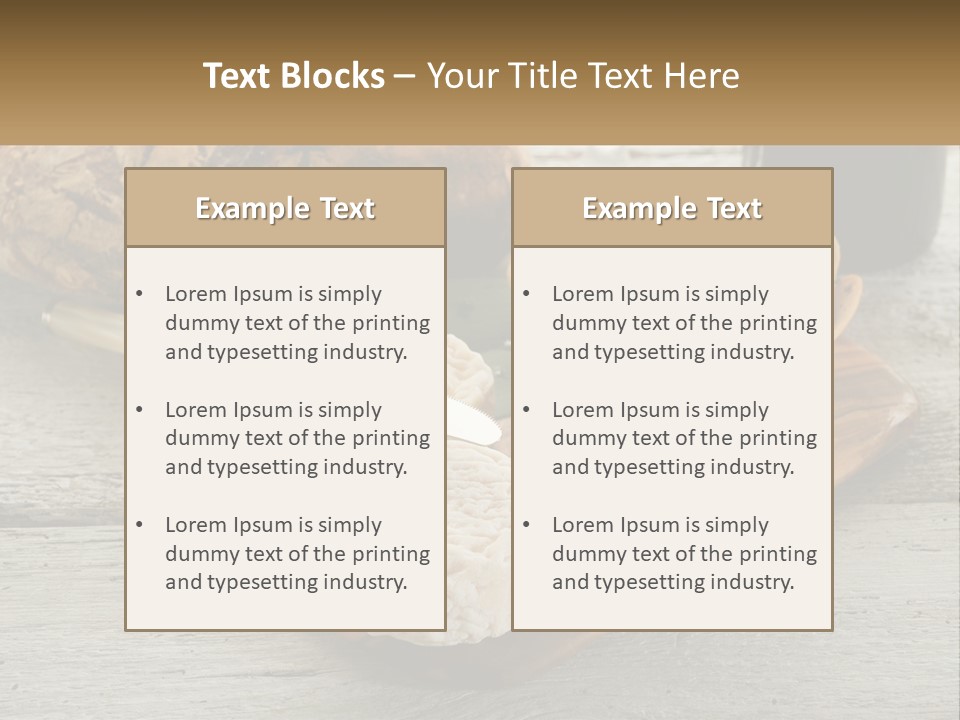 A Plate With Bread And Other Foods On It PowerPoint Template