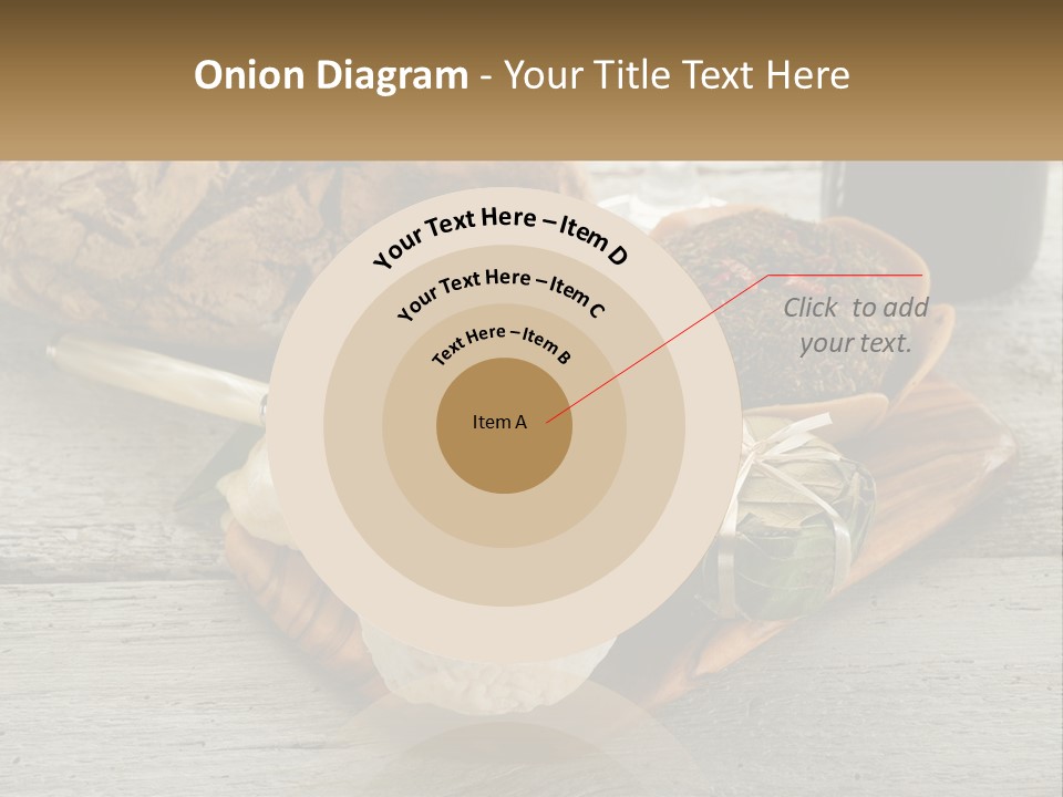 A Plate With Bread And Other Foods On It PowerPoint Template