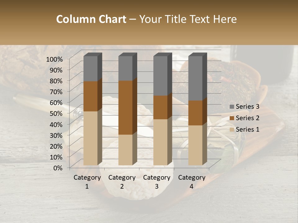A Plate With Bread And Other Foods On It PowerPoint Template