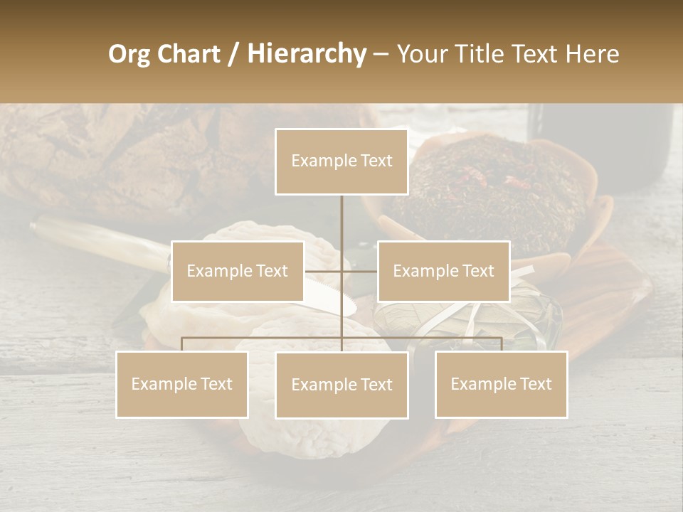 A Plate With Bread And Other Foods On It PowerPoint Template