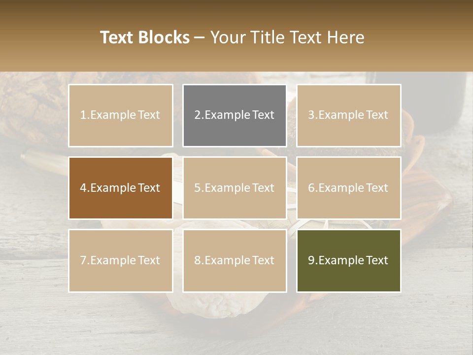 A Plate With Bread And Other Foods On It PowerPoint Template