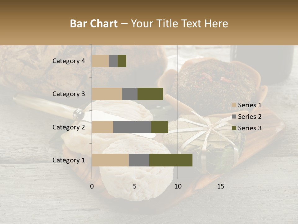A Plate With Bread And Other Foods On It PowerPoint Template