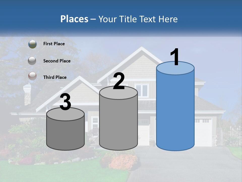 A House With A Blue Sky In The Background PowerPoint Template