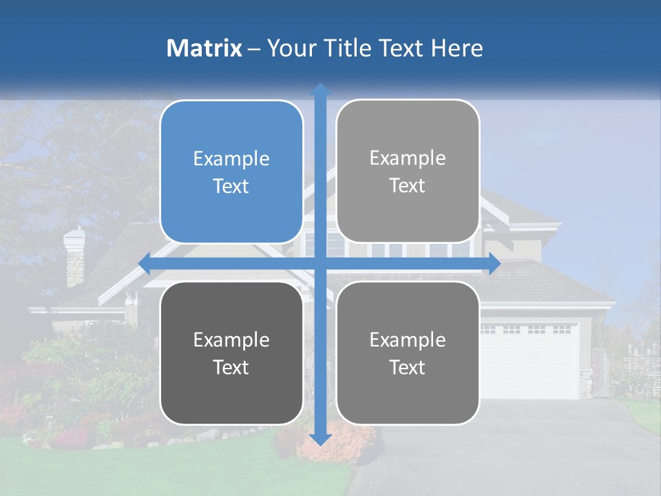 A House With A Blue Sky In The Background PowerPoint Template