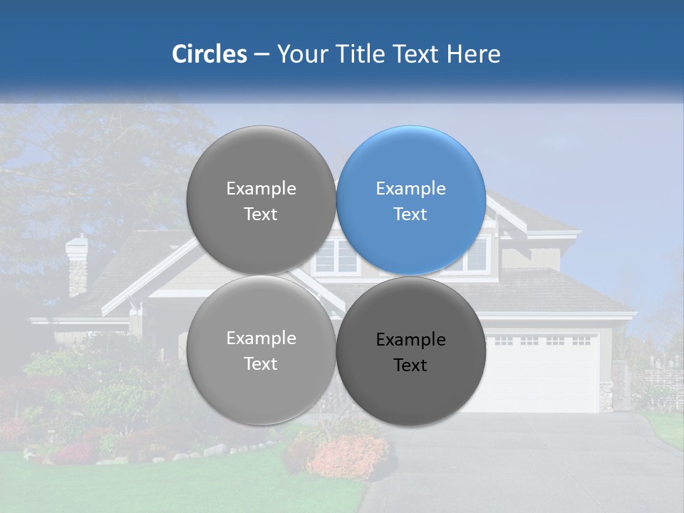 A House With A Blue Sky In The Background PowerPoint Template