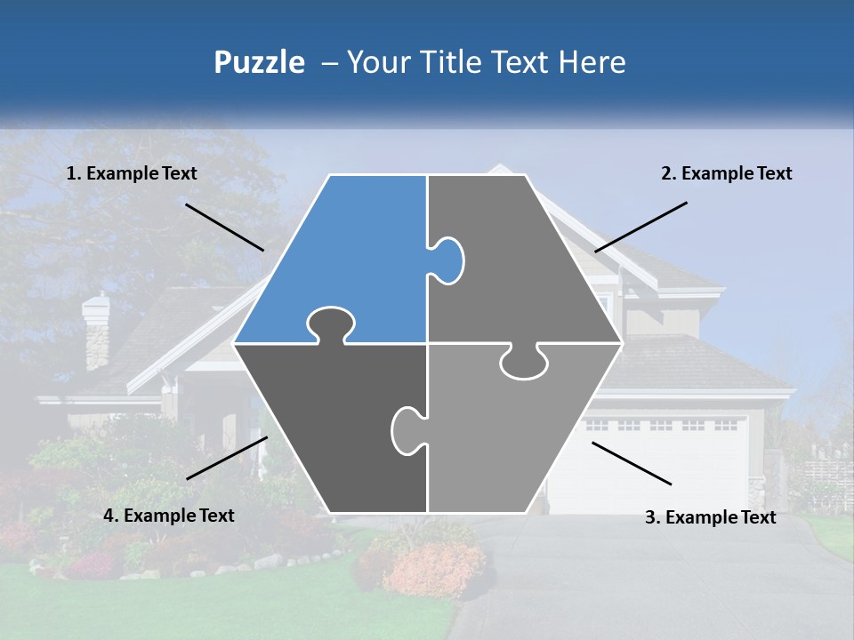 A House With A Blue Sky In The Background PowerPoint Template