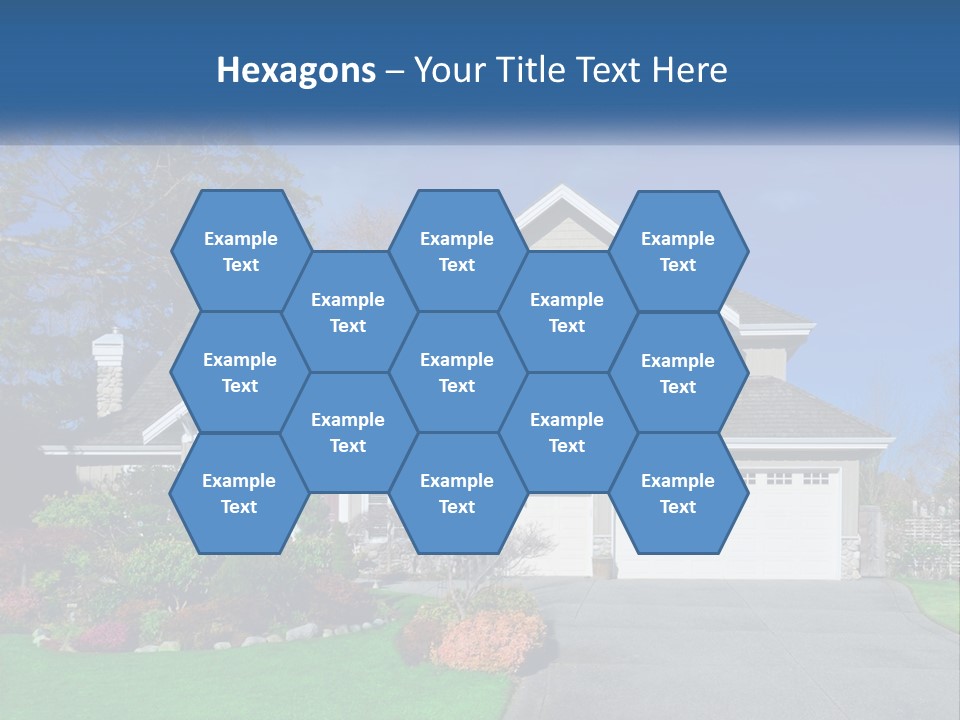 A House With A Blue Sky In The Background PowerPoint Template