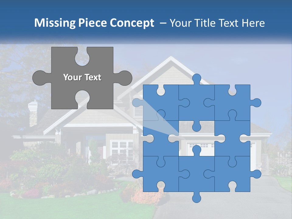 A House With A Blue Sky In The Background PowerPoint Template
