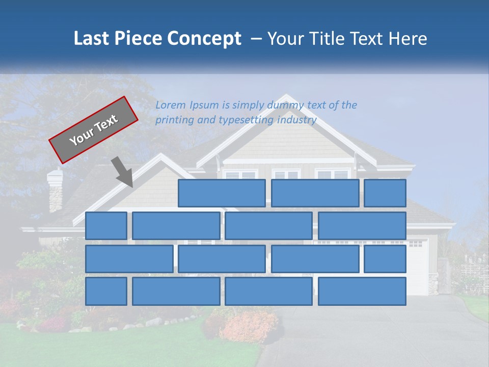 A House With A Blue Sky In The Background PowerPoint Template