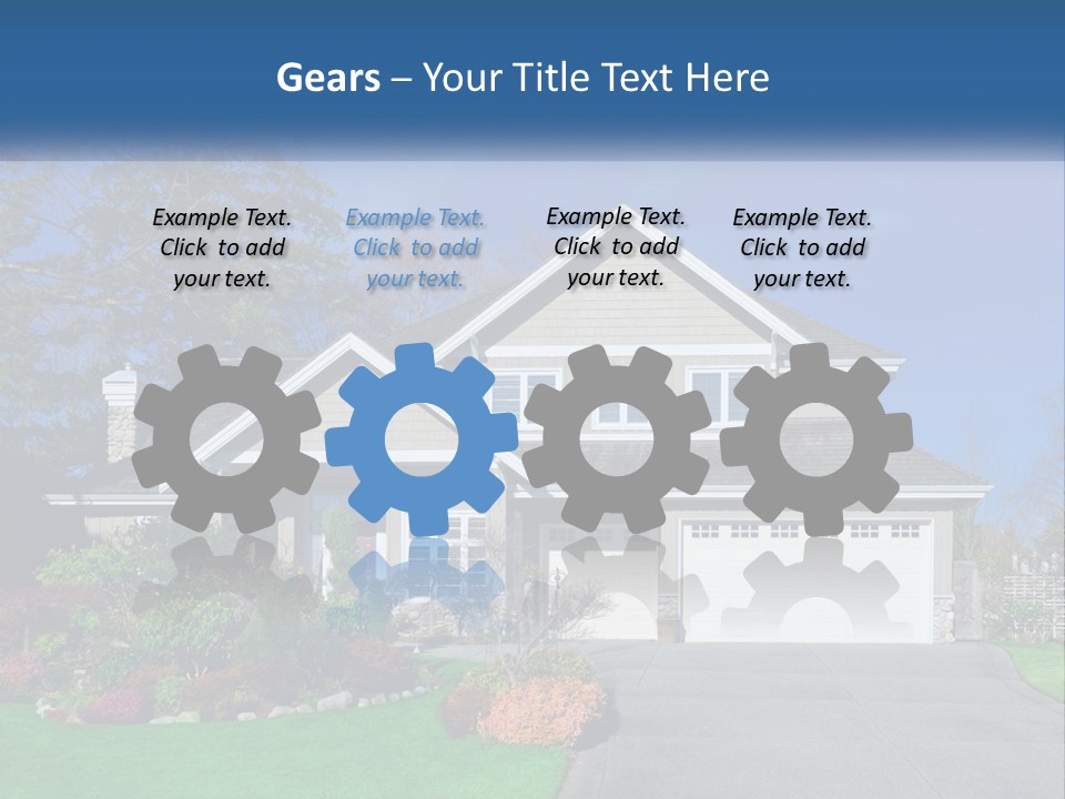 A House With A Blue Sky In The Background PowerPoint Template