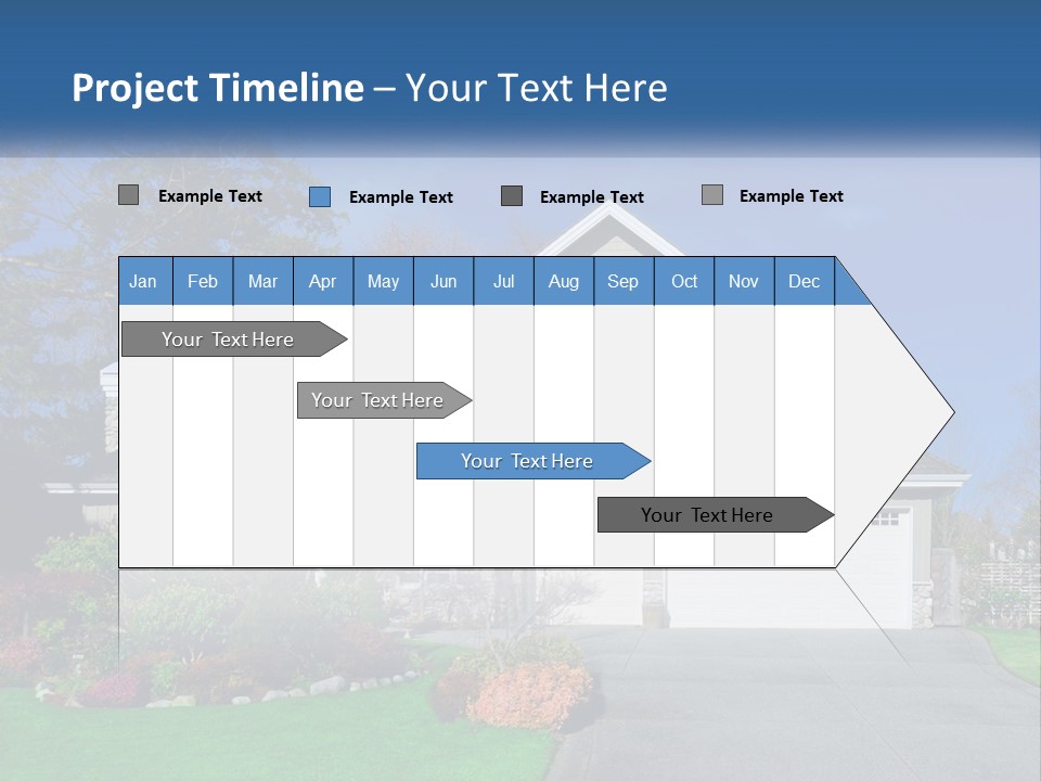 A House With A Blue Sky In The Background PowerPoint Template