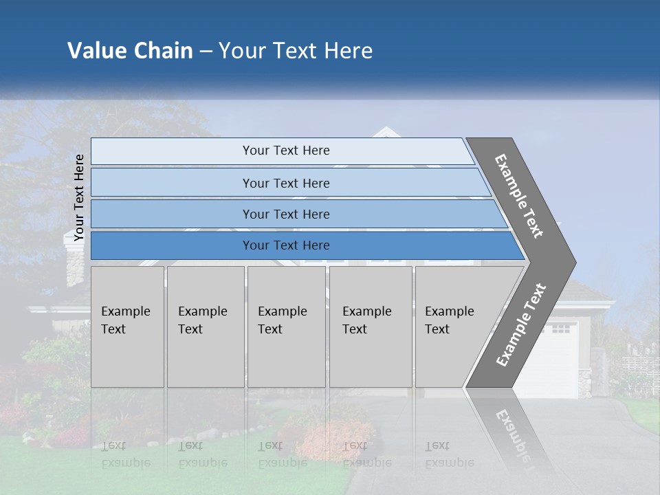 A House With A Blue Sky In The Background PowerPoint Template