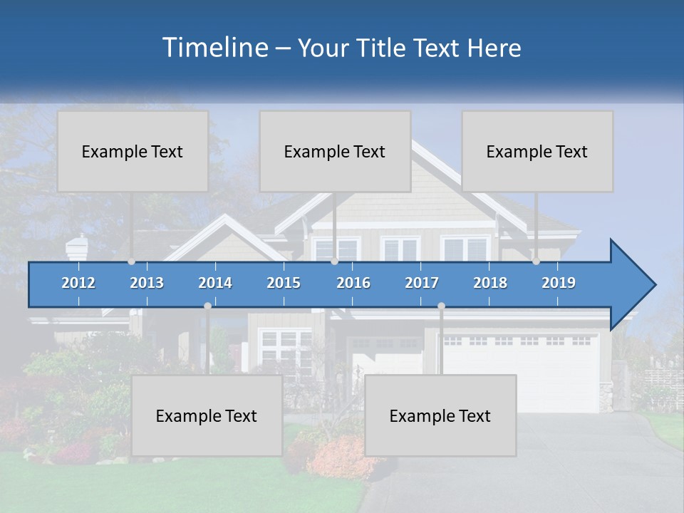 A House With A Blue Sky In The Background PowerPoint Template