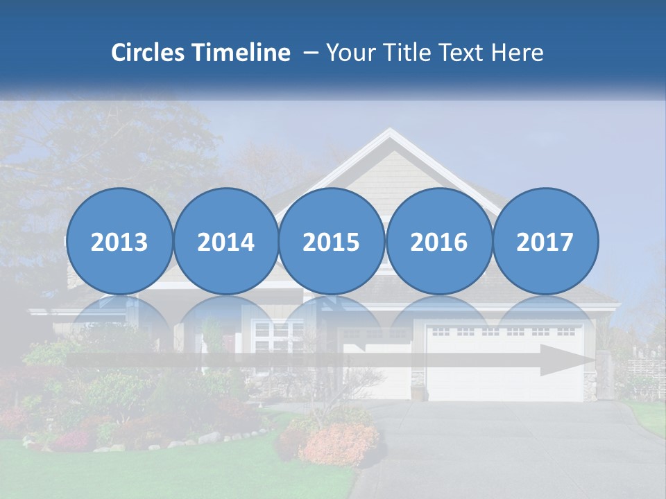 A House With A Blue Sky In The Background PowerPoint Template