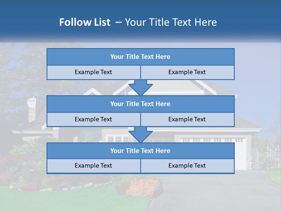 A House With A Blue Sky In The Background PowerPoint Template