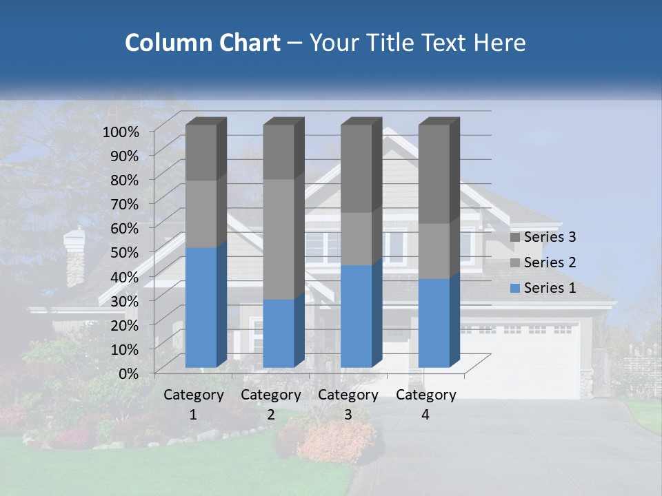 A House With A Blue Sky In The Background PowerPoint Template