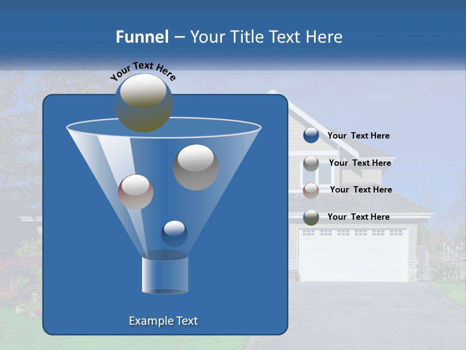A House With A Blue Sky In The Background PowerPoint Template