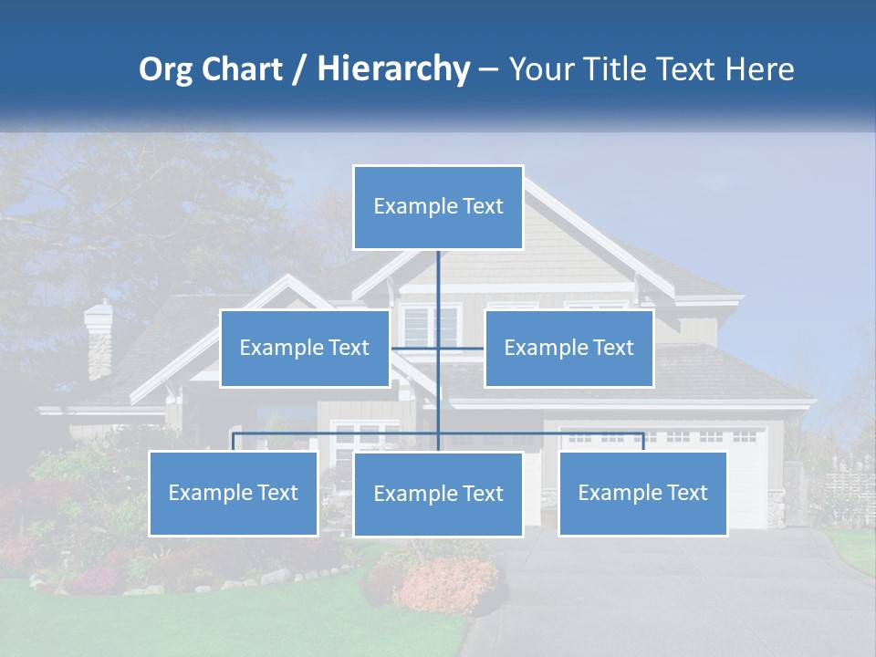 A House With A Blue Sky In The Background PowerPoint Template