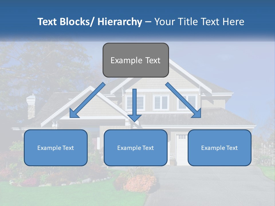 A House With A Blue Sky In The Background PowerPoint Template