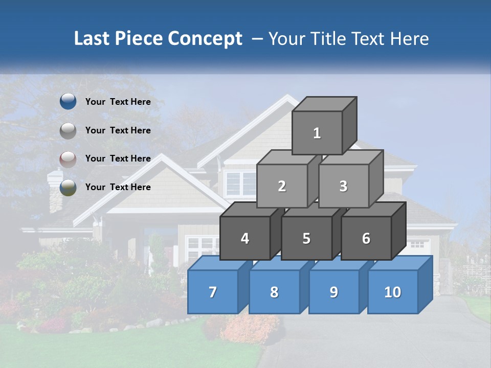 A House With A Blue Sky In The Background PowerPoint Template