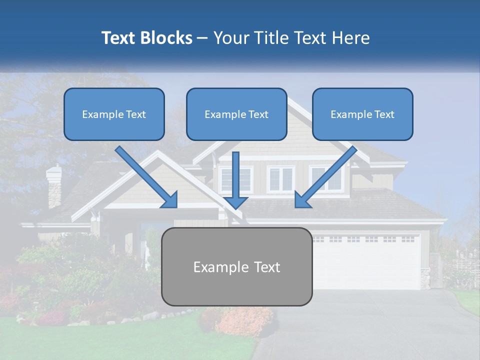 A House With A Blue Sky In The Background PowerPoint Template