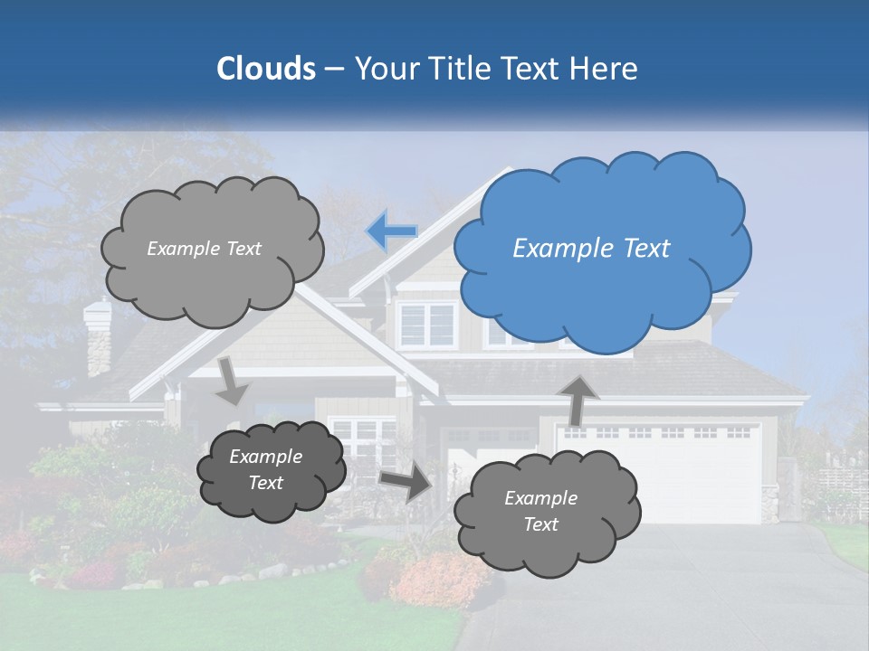 A House With A Blue Sky In The Background PowerPoint Template