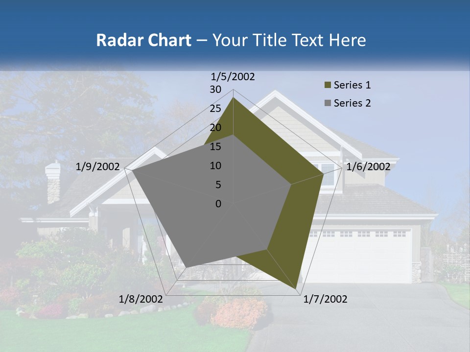 A House With A Blue Sky In The Background PowerPoint Template