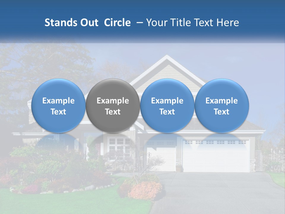 A House With A Blue Sky In The Background PowerPoint Template