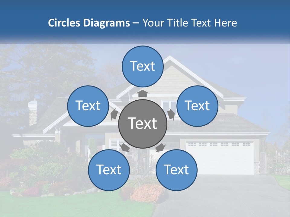 A House With A Blue Sky In The Background PowerPoint Template