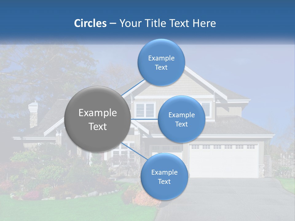 A House With A Blue Sky In The Background PowerPoint Template