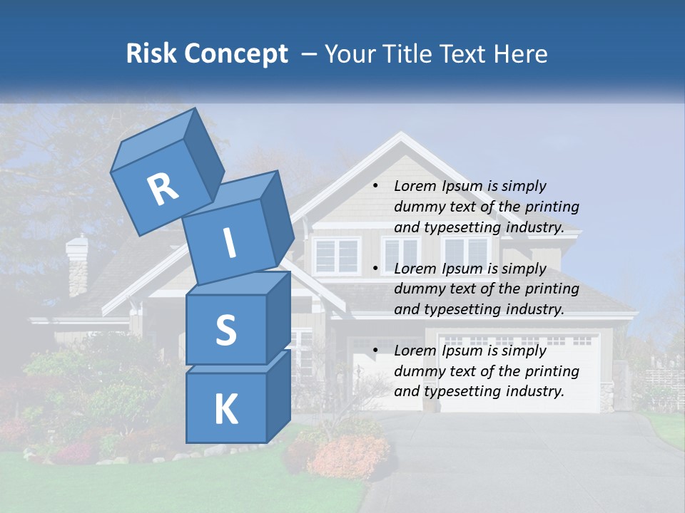 A House With A Blue Sky In The Background PowerPoint Template