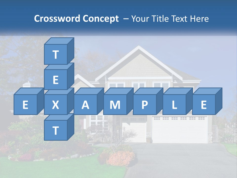 A House With A Blue Sky In The Background PowerPoint Template