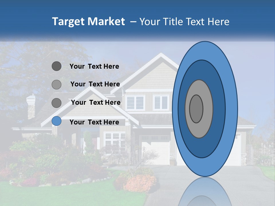 A House With A Blue Sky In The Background PowerPoint Template