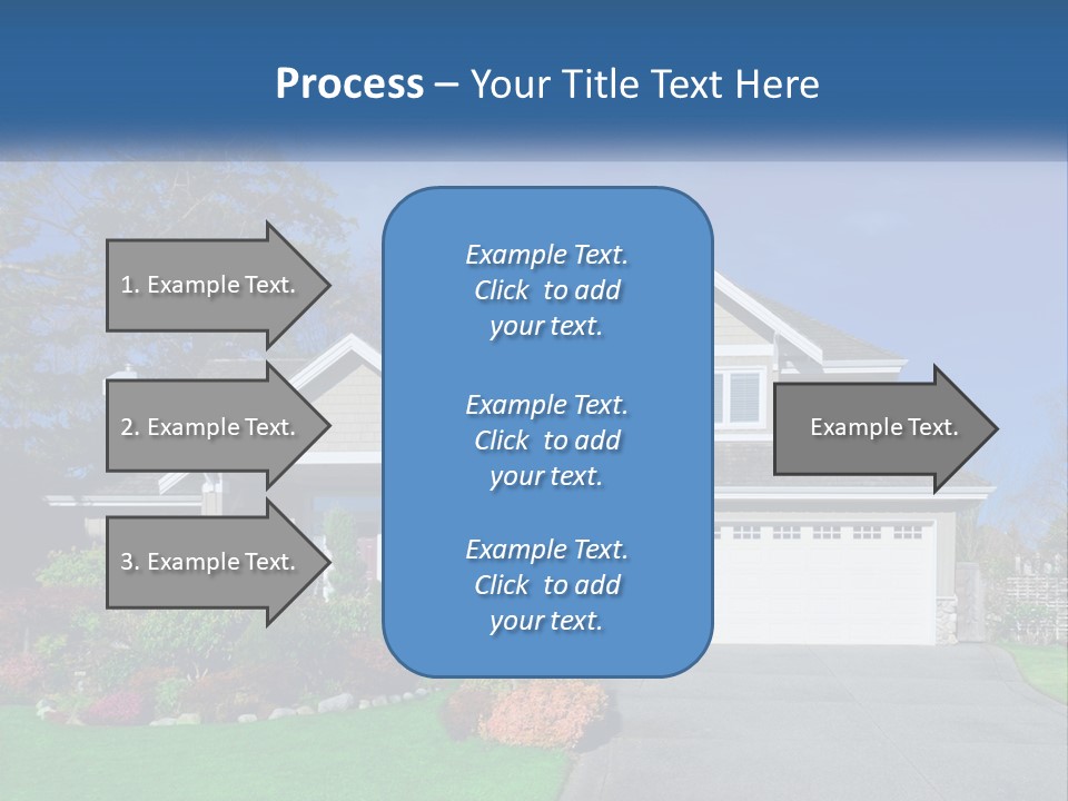 A House With A Blue Sky In The Background PowerPoint Template