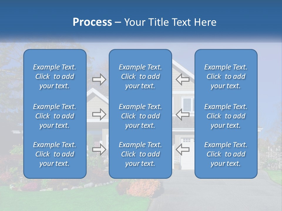 A House With A Blue Sky In The Background PowerPoint Template