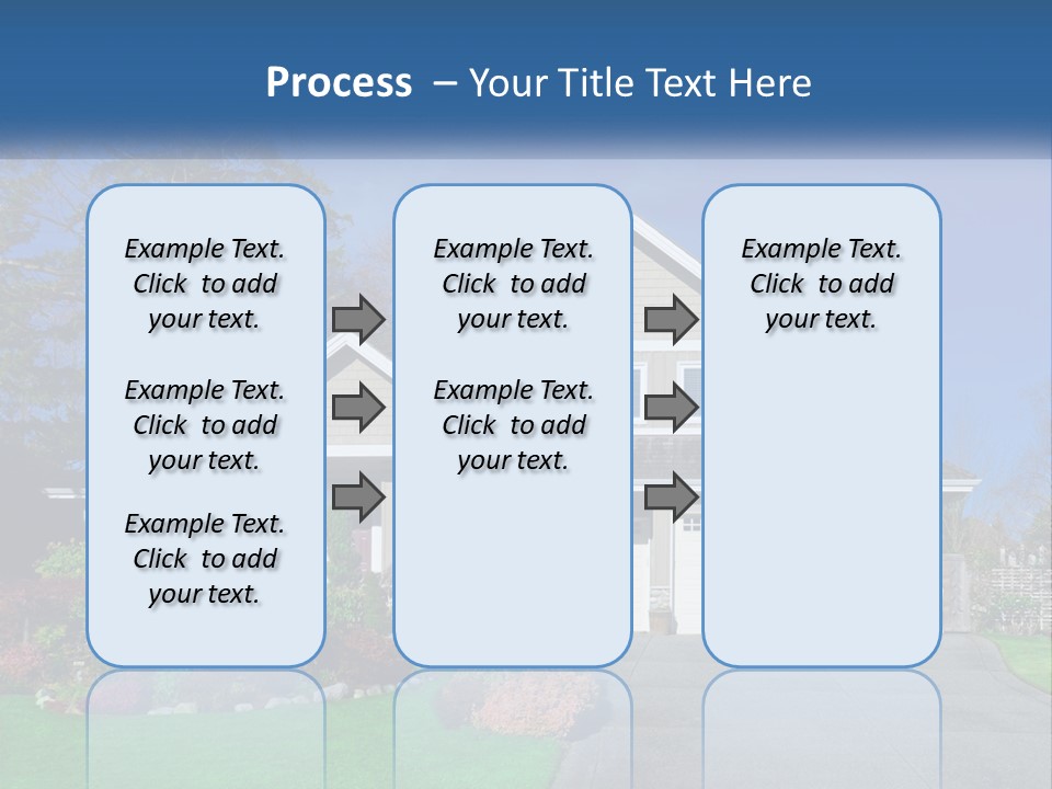 A House With A Blue Sky In The Background PowerPoint Template