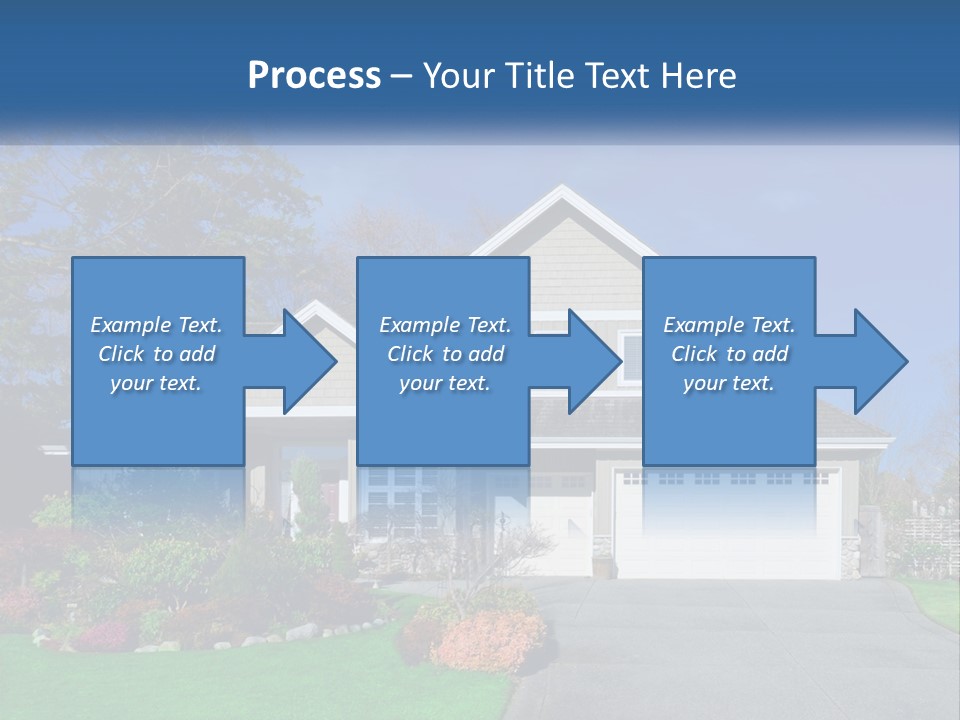 A House With A Blue Sky In The Background PowerPoint Template