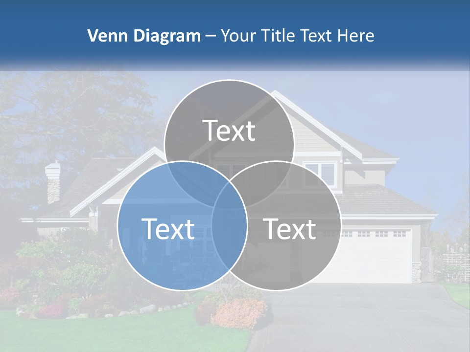 A House With A Blue Sky In The Background PowerPoint Template